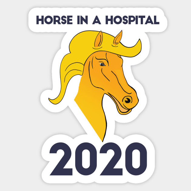 Horse 2020 Sticker by jabberdashery